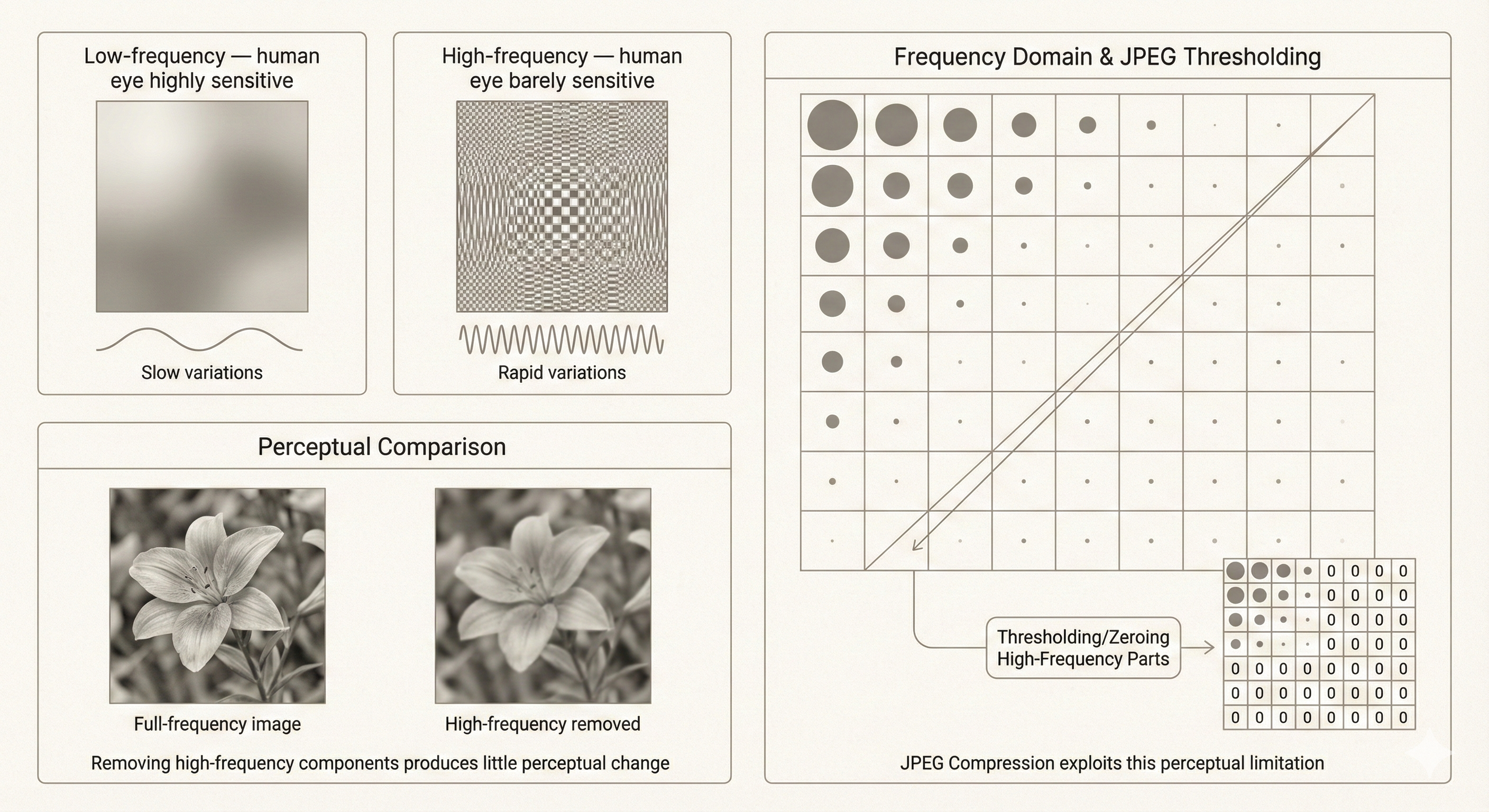 Lossy compression concept
